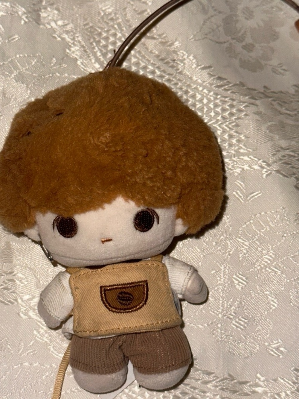 Pop mart coffee factory plush doll